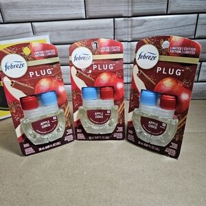 Febreze Plug Air Freshener Refill - Apple Cider Lot Of 3 Refils